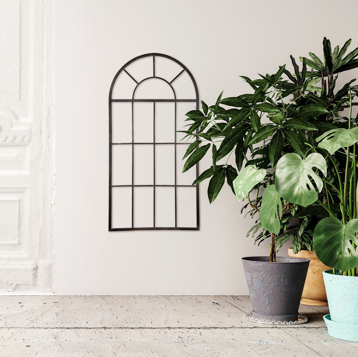 Deko Fenster aus Metall